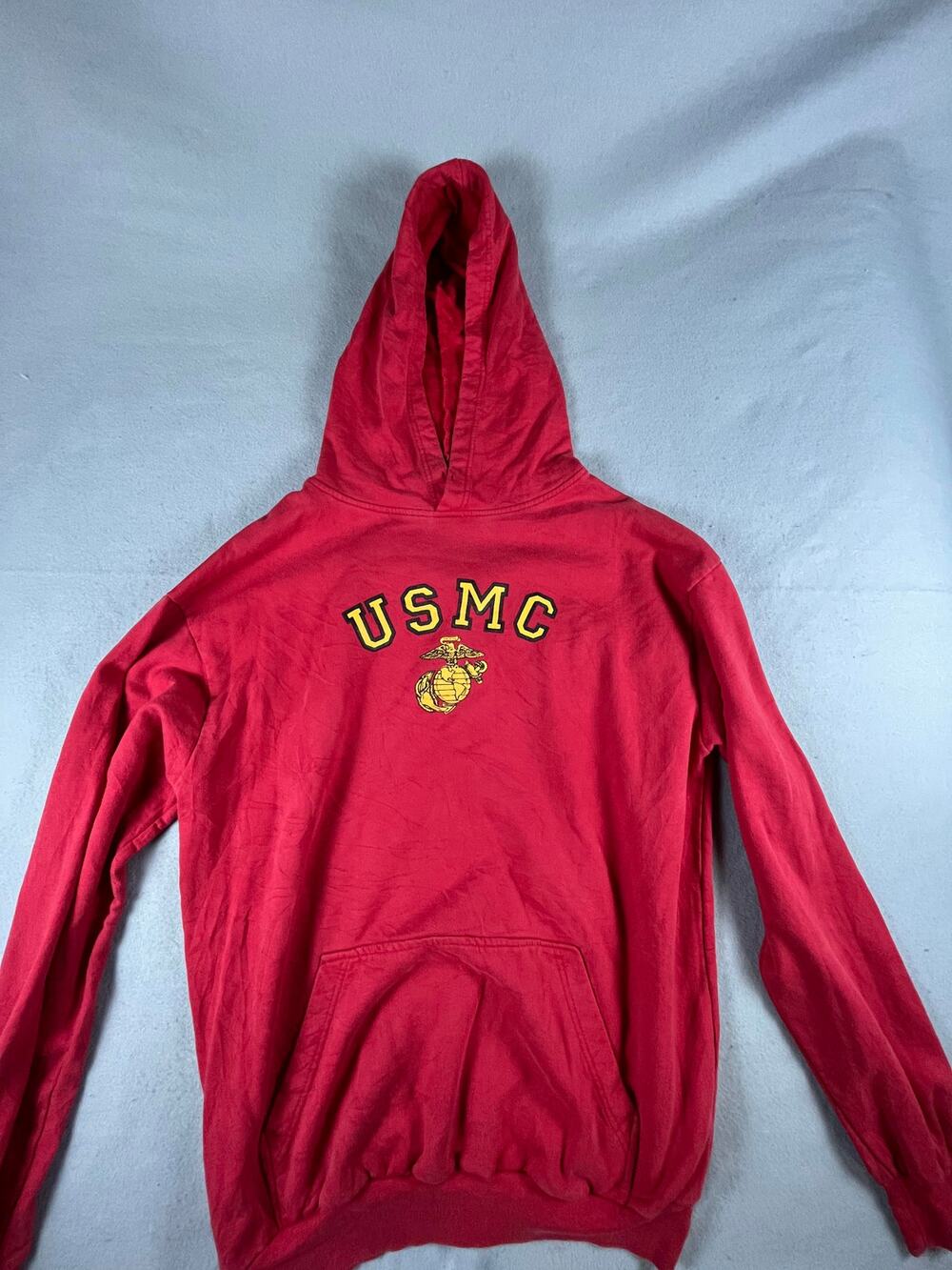Rothco USMC Hoodie Mens XL Red Marines Globe & Anchor Logo Spellout Sweatshirt
